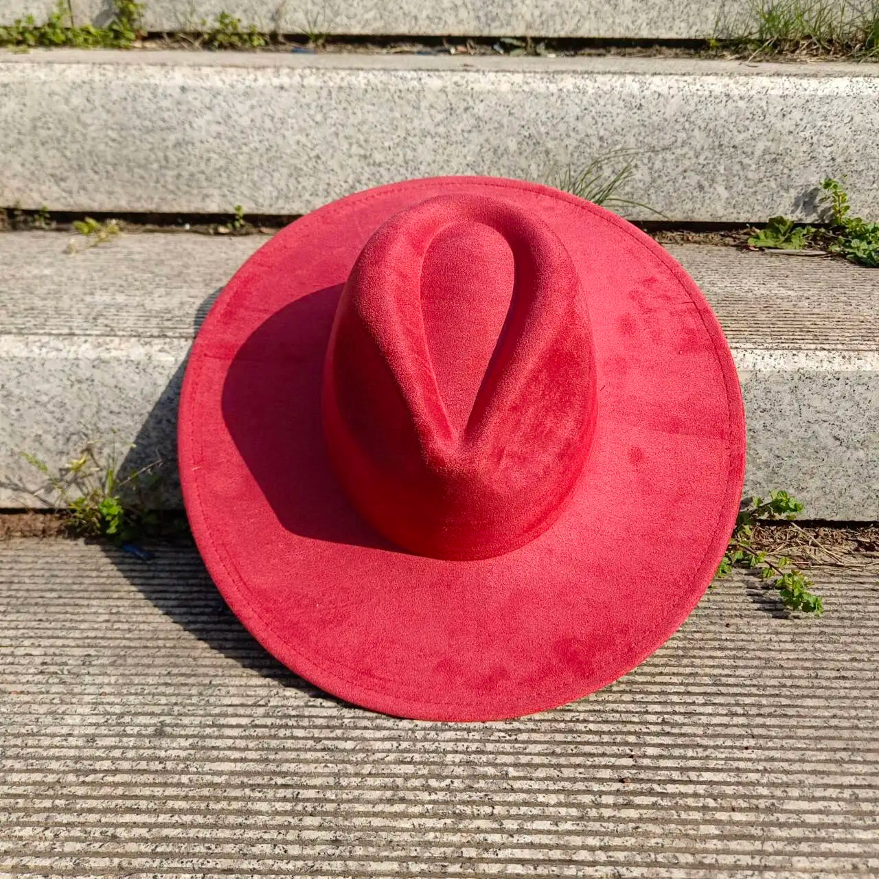 Suede Fedora Hat 9.5cm Wide Brim Suede Hats for Women and Men Hand Sewn Autumn Winter Jazz Hat Fashion chapeau femme шляпа