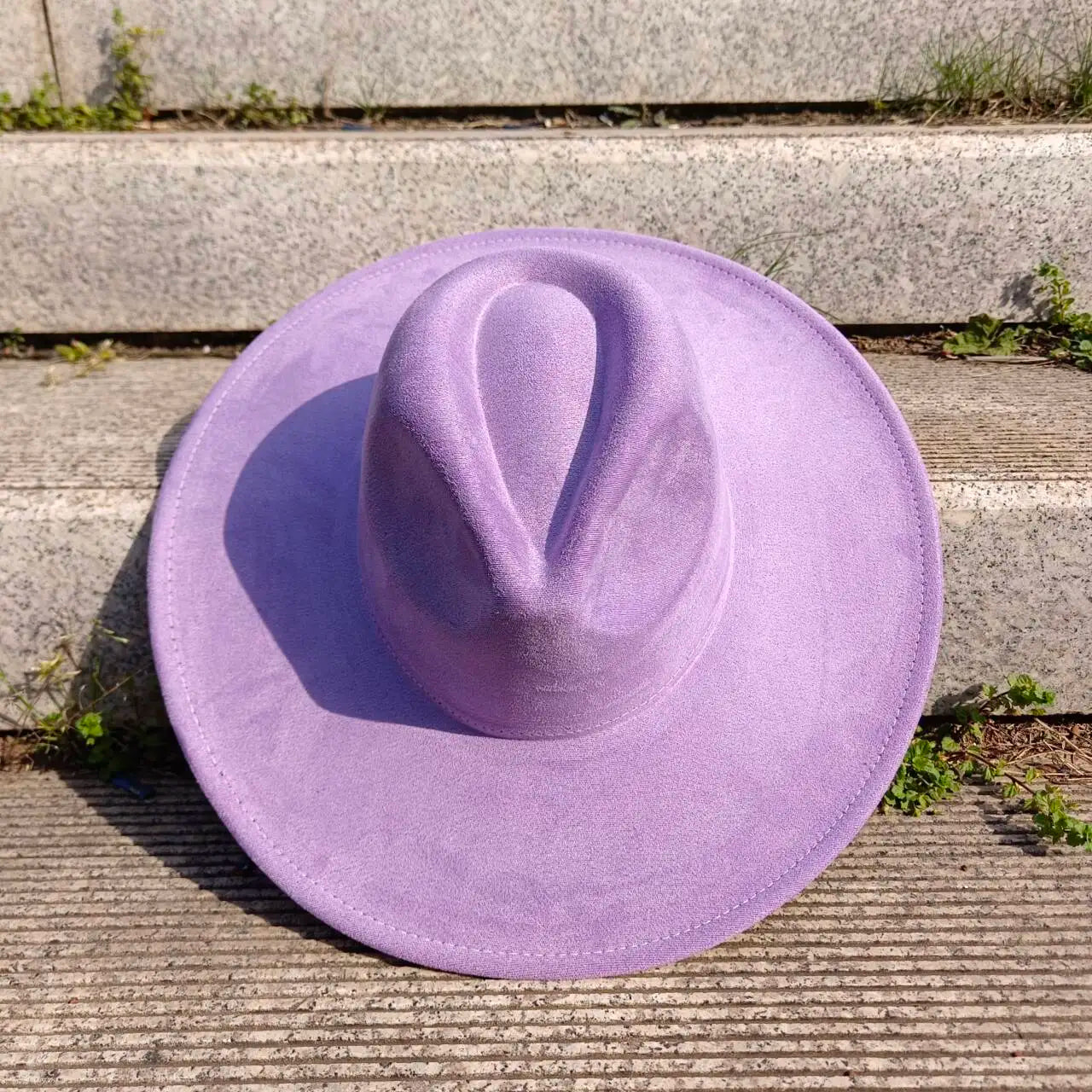 Suede Fedora Hat 9.5cm Wide Brim Suede Hats for Women and Men Hand Sewn Autumn Winter Jazz Hat Fashion chapeau femme шляпа