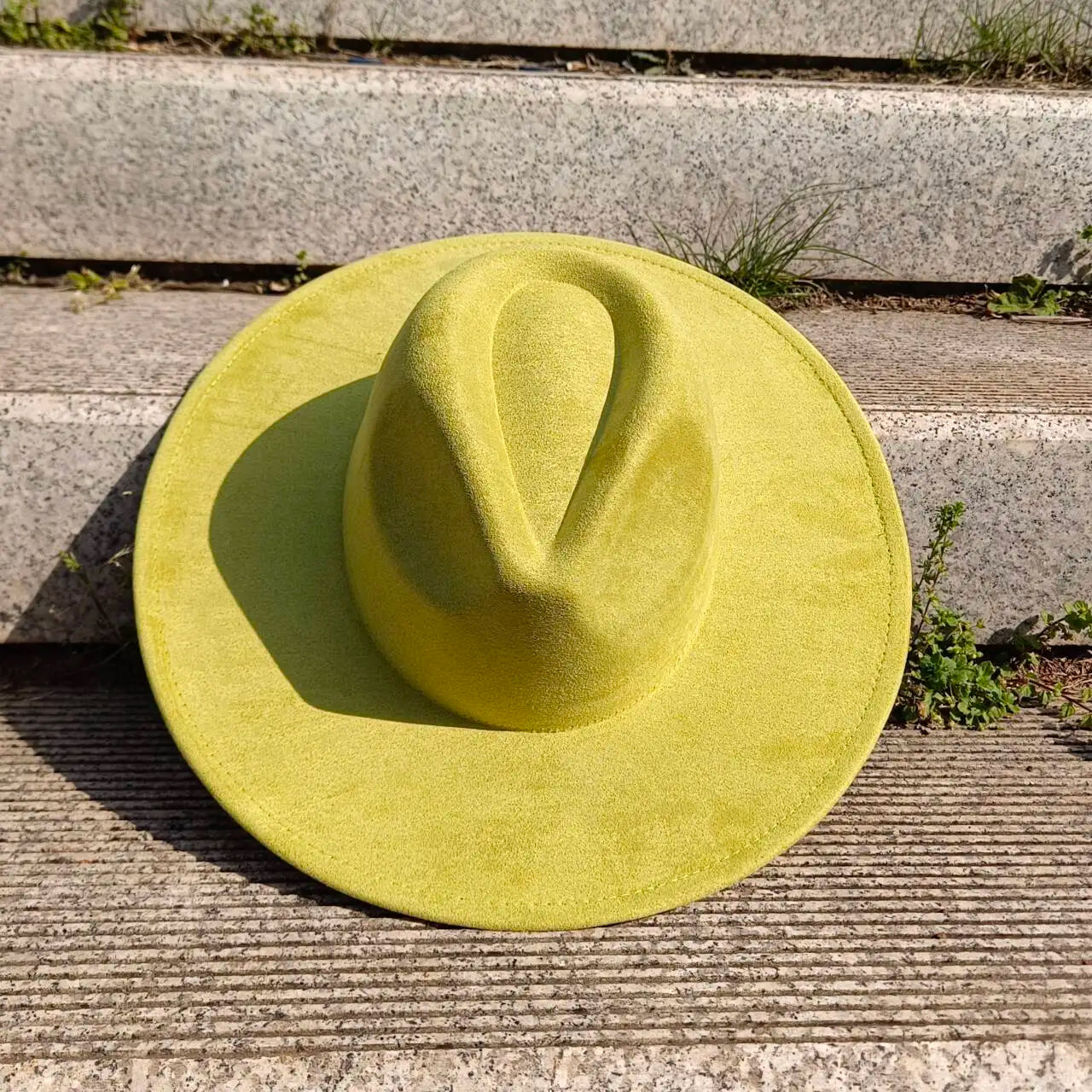 Suede Fedora Hat 9.5cm Wide Brim Suede Hats for Women and Men Hand Sewn Autumn Winter Jazz Hat Fashion chapeau femme шляпа