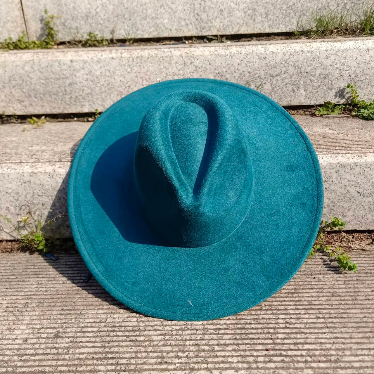 Suede Fedora Hat 9.5cm Wide Brim Suede Hats for Women and Men Hand Sewn Autumn Winter Jazz Hat Fashion chapeau femme шляпа