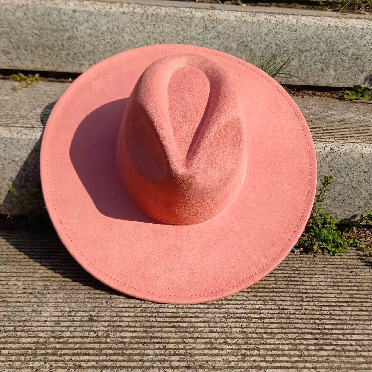 Suede Fedora Hat 9.5cm Wide Brim Suede Hats for Women and Men Hand Sewn Autumn Winter Jazz Hat Fashion chapeau femme шляпа