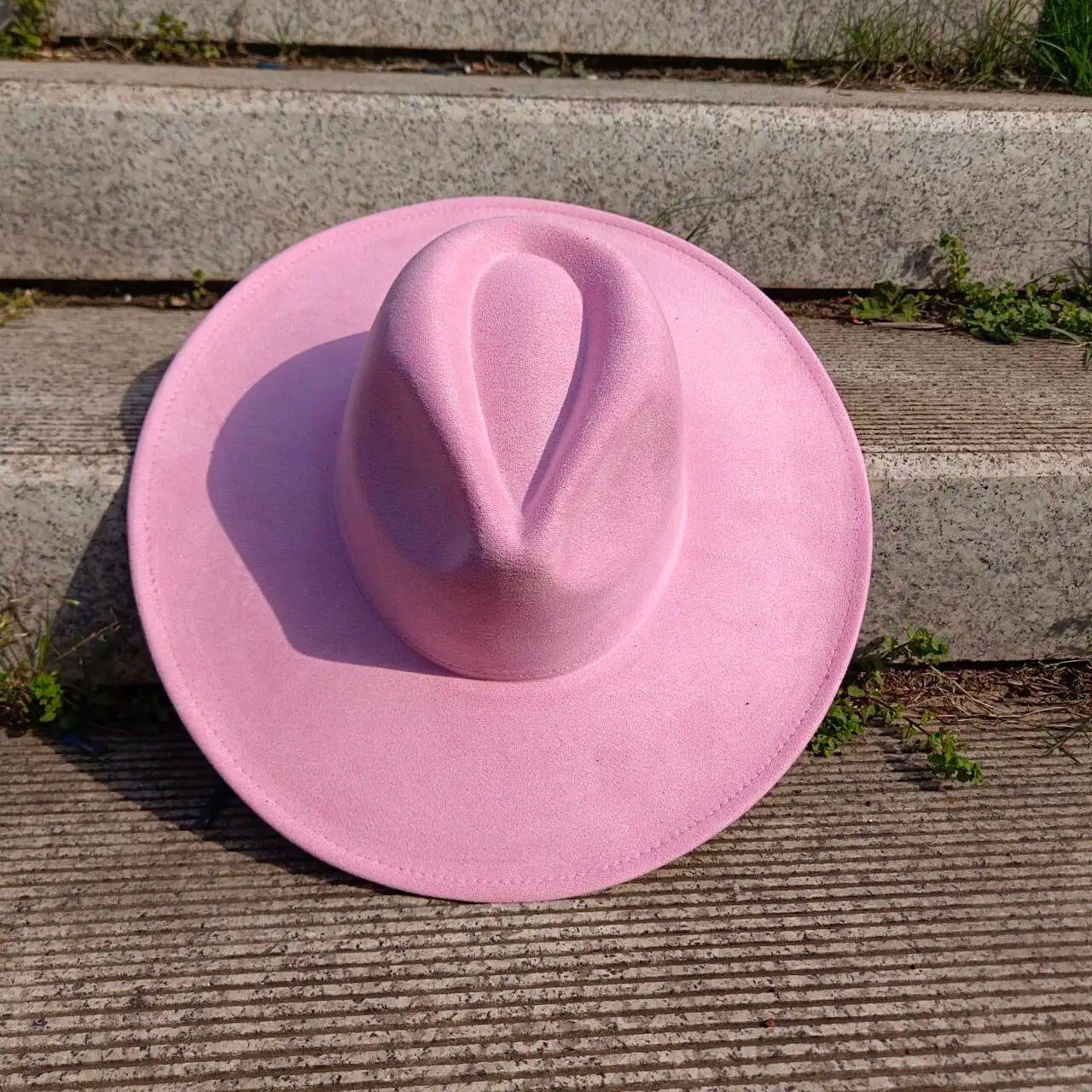 Suede Fedora Hat 9.5cm Wide Brim Suede Hats for Women and Men Hand Sewn Autumn Winter Jazz Hat Fashion chapeau femme шляпа