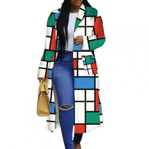 Printed Long Sleeve Cardigan