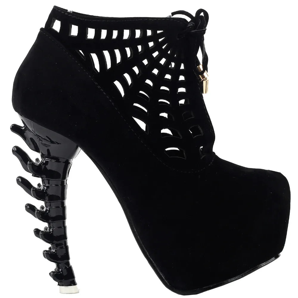 Web Platform Bone Boots