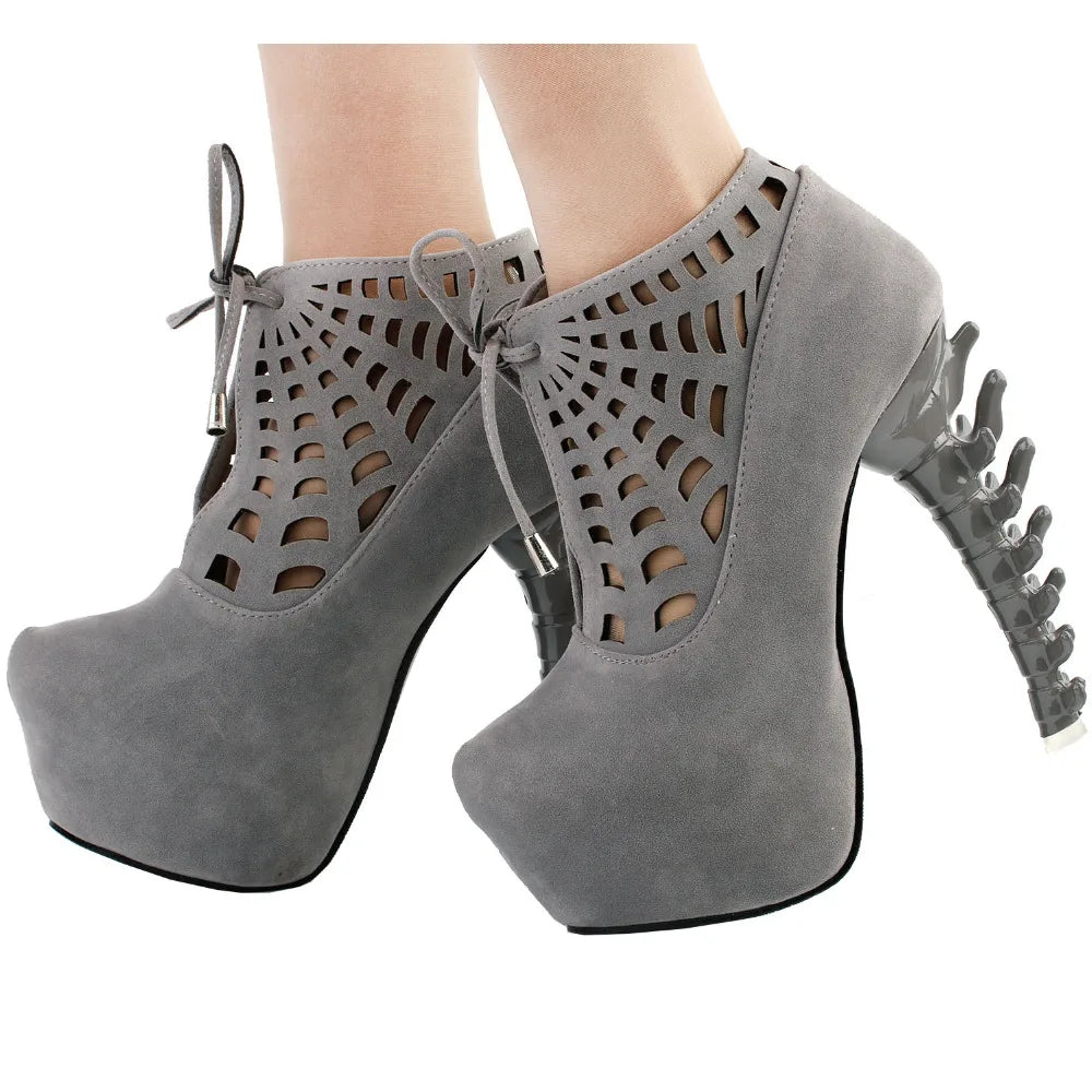 Web Platform Bone Boots