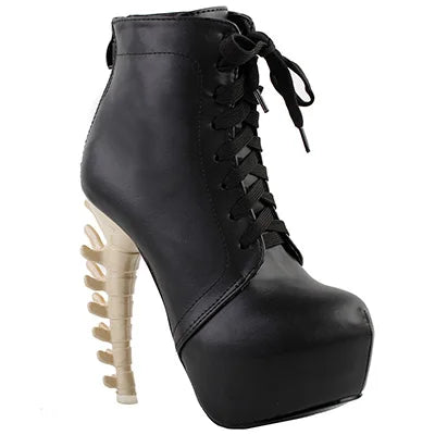 Sexy Platform Bone High Heel Boots