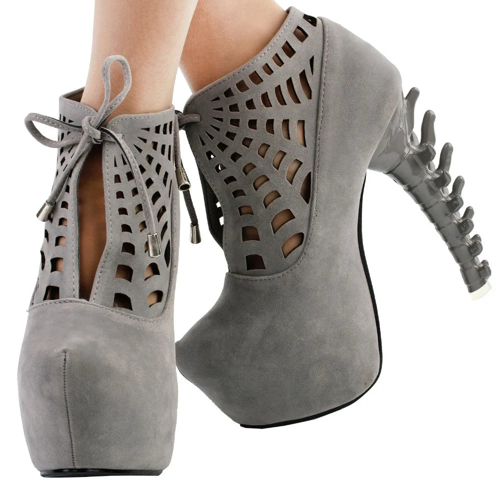 Web Platform Bone Boots