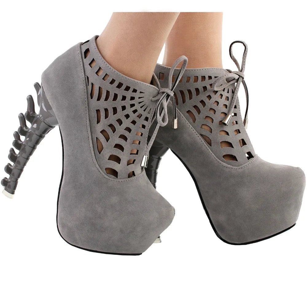 Web Platform Bone Boots