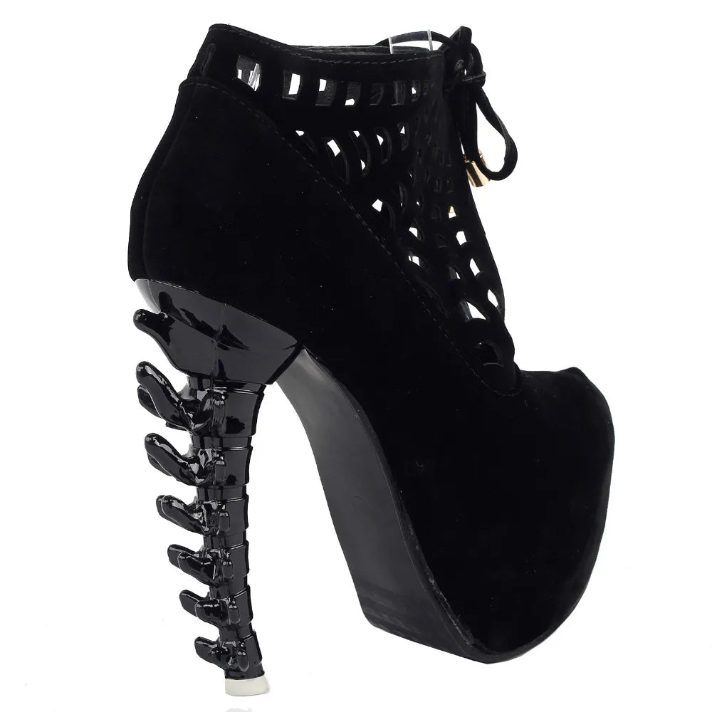 Web Platform Bone Boots