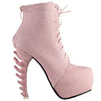 Sexy Platform Bone High Heel Boots