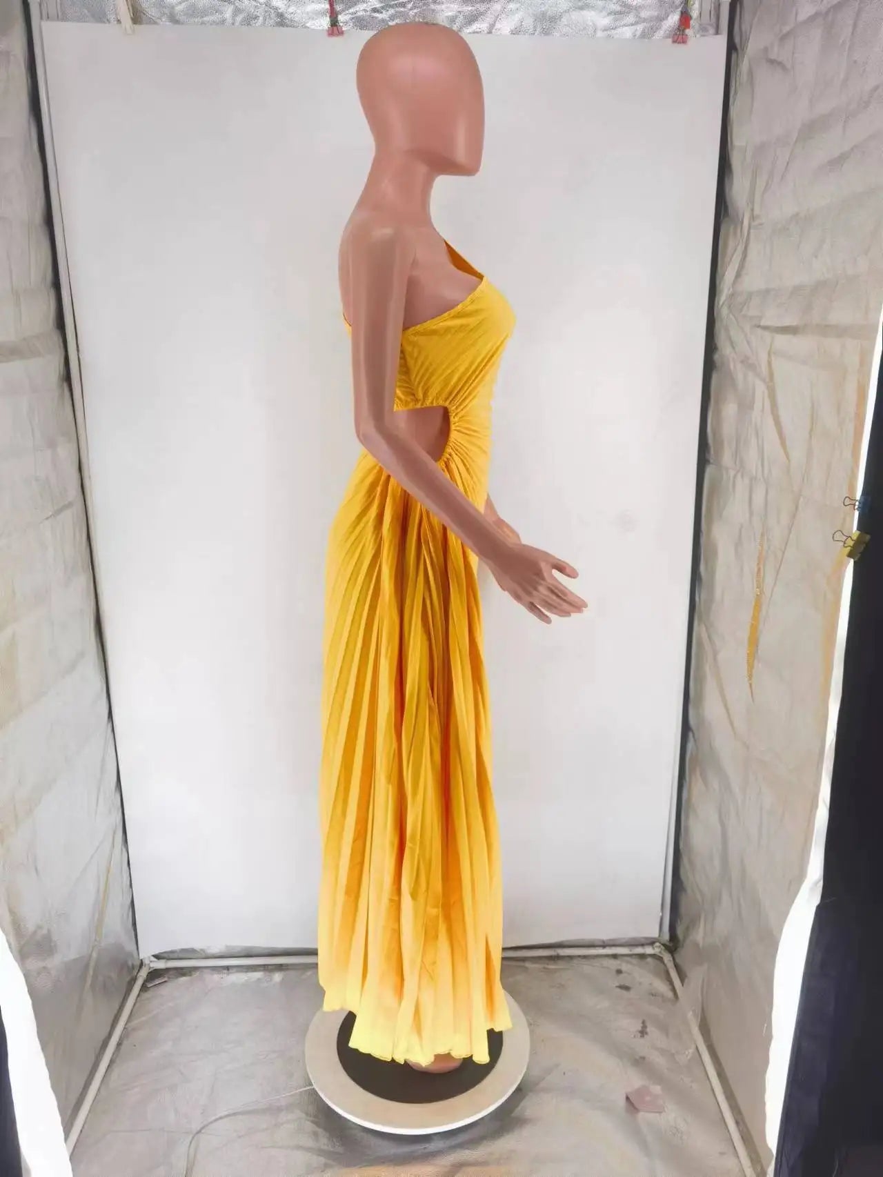 One Shoulder Sleeveless Dress