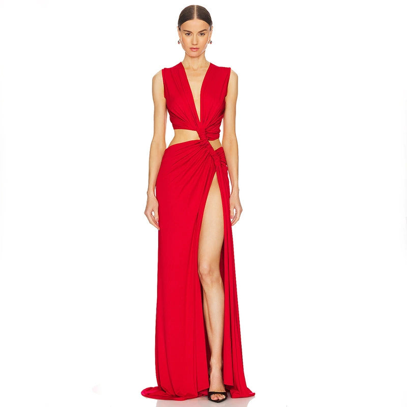 Sexy Cutout Waist-Baring Dress