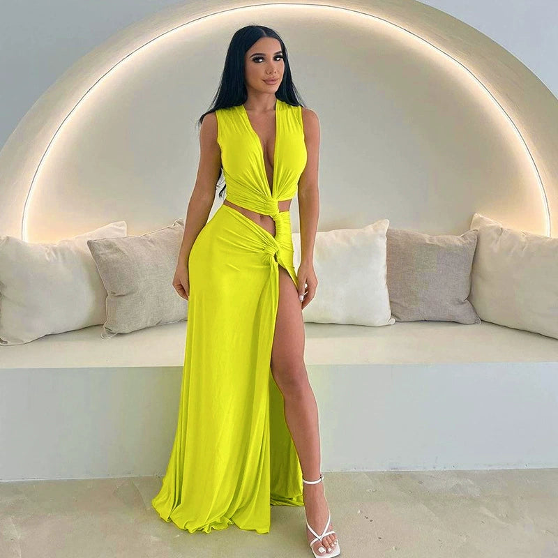 Sexy Cutout Waist-Baring Dress