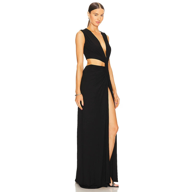 Sexy Cutout Waist-Baring Dress