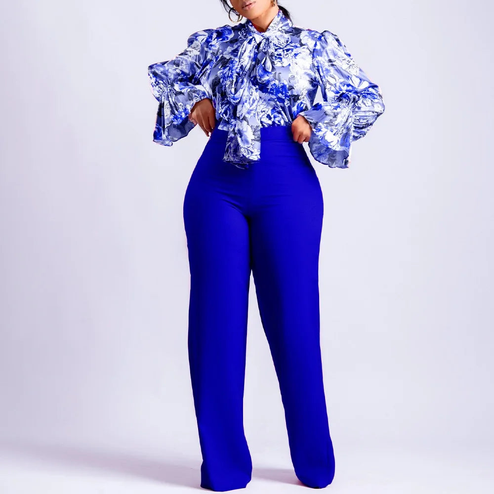2 Piece Blouse & Trouser Set
