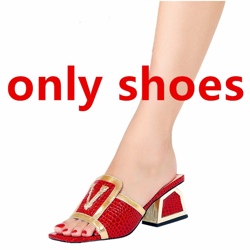 Women's High Heel Dress Sandals with Clutch Purse Set Sparkling Crystal V-Strap Party Sandals for Wedding Evening, Prom Non-Slip