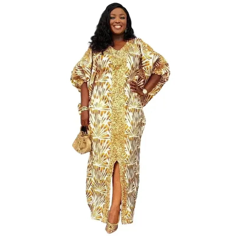 Elegant African Evening Robe Dress