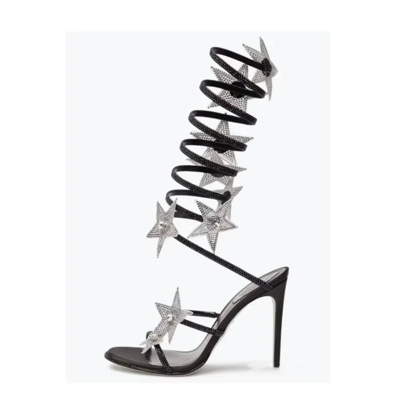 Fashionable Thin Strappy High Heel