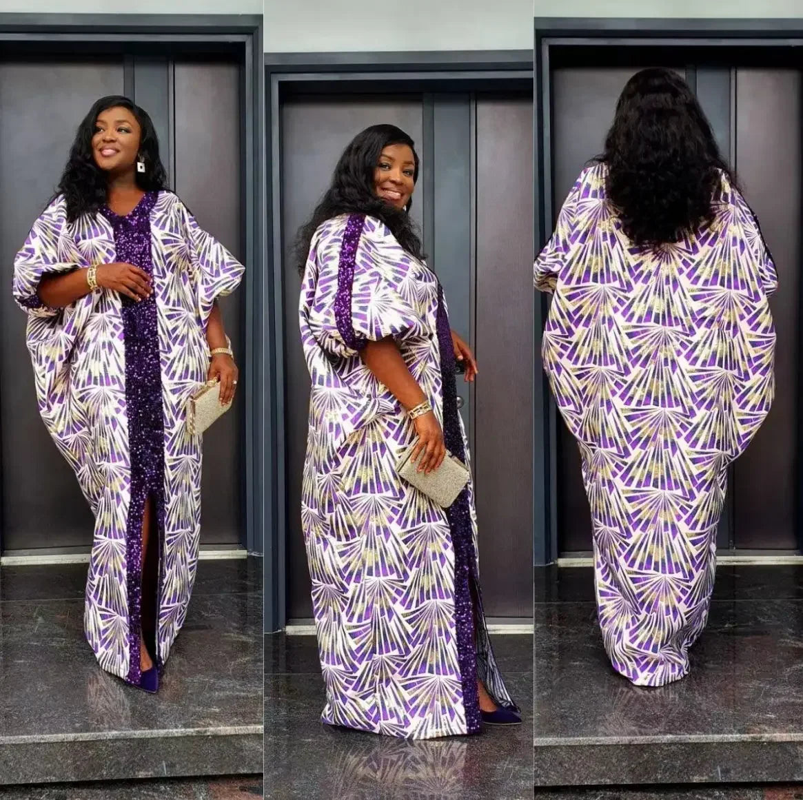 Elegant African Evening Robe Dress