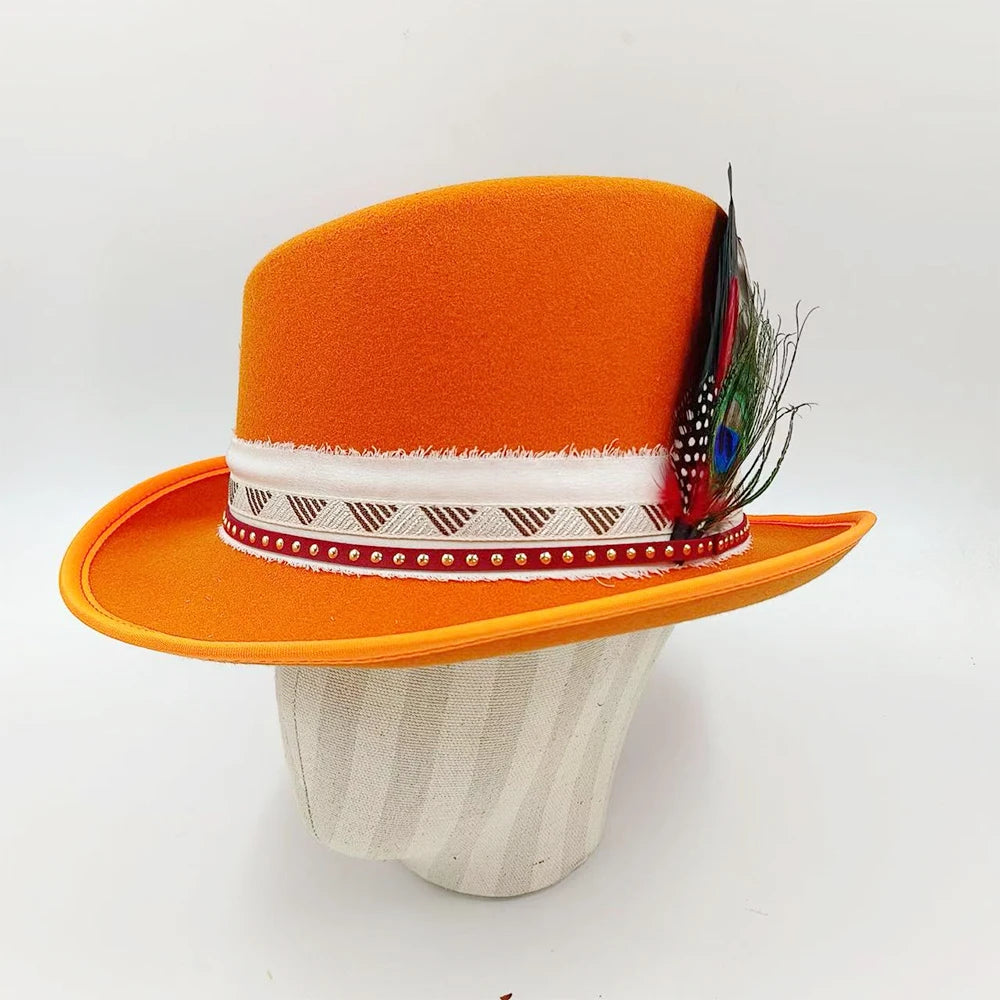 Suede Fedora Hat 9.5cm Wide Brim Suede Hats for Women and Men Hand Sewn Autumn Winter Jazz Hat Fashion chapeau femme шляпа