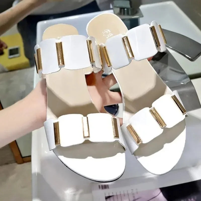 Comfortable Leather Sandal Slippers