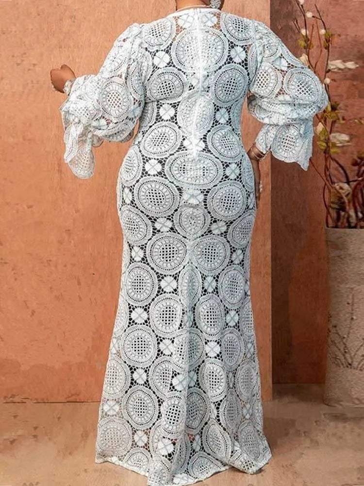 Vintage Hollow Out Gorgeous Dress