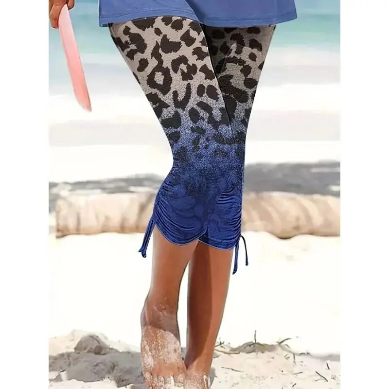 Leopard Print Capri Pants