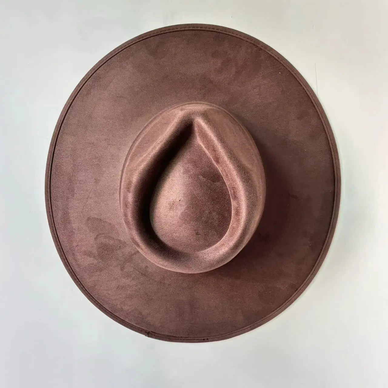 Suede Fedora Hat 9.5cm Wide Brim Suede Hats for Women and Men Hand Sewn Autumn Winter Jazz Hat Fashion chapeau femme шляпа