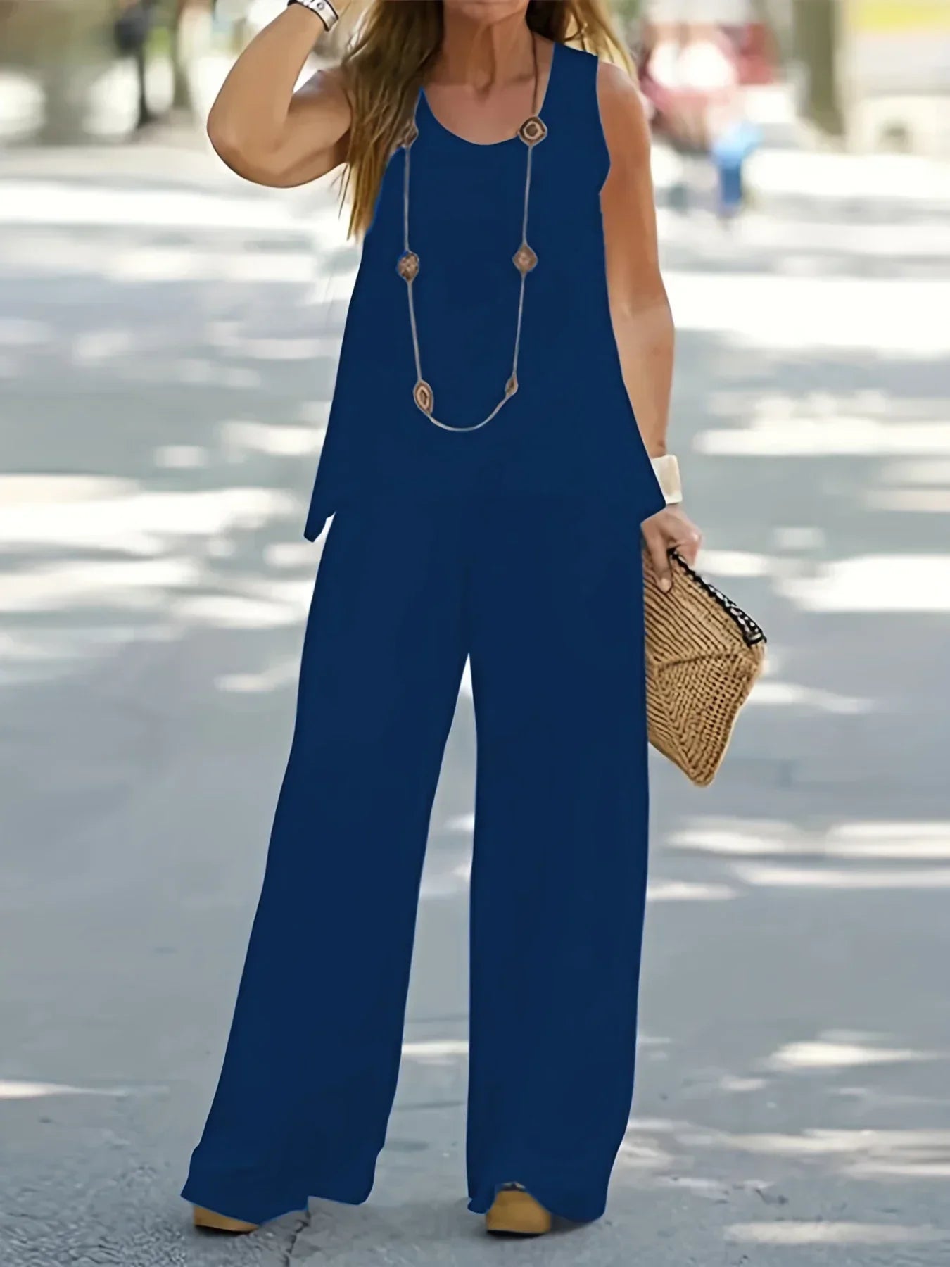 Tank Top Wide Leg Pants 2 Piece Set