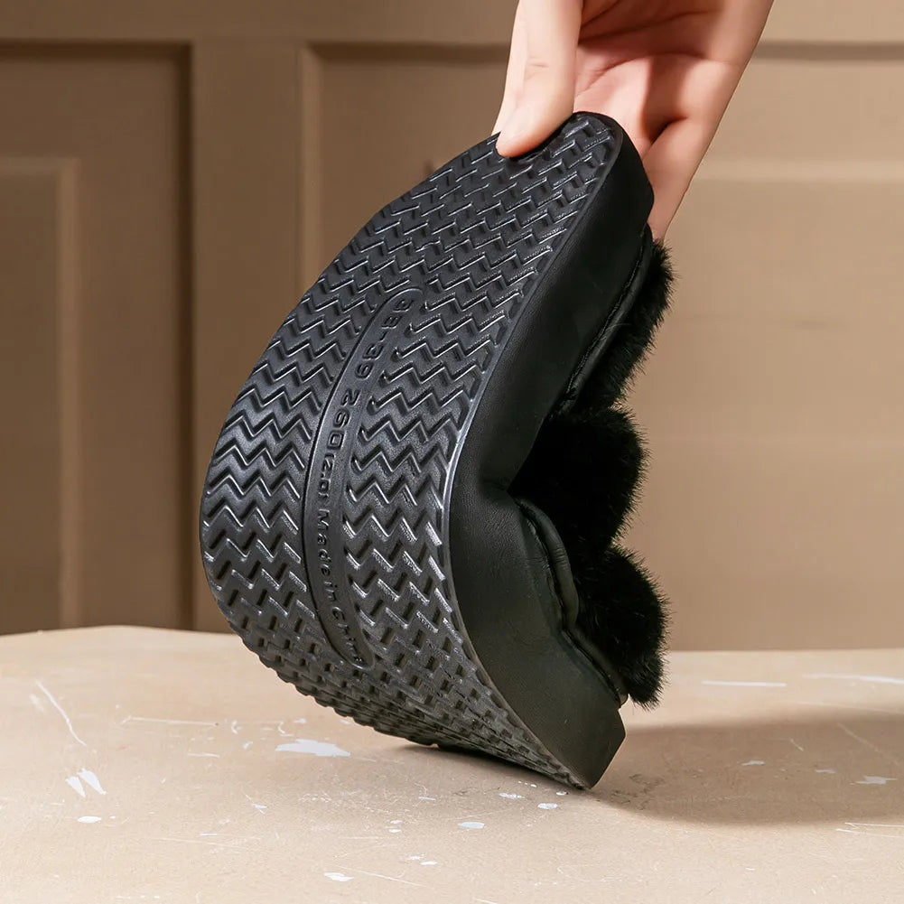 Faux Fur Slippers