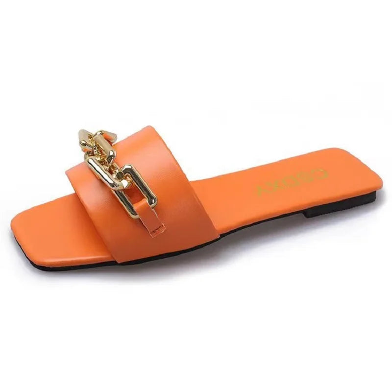 Leather Slippers W/Matching Bag Set