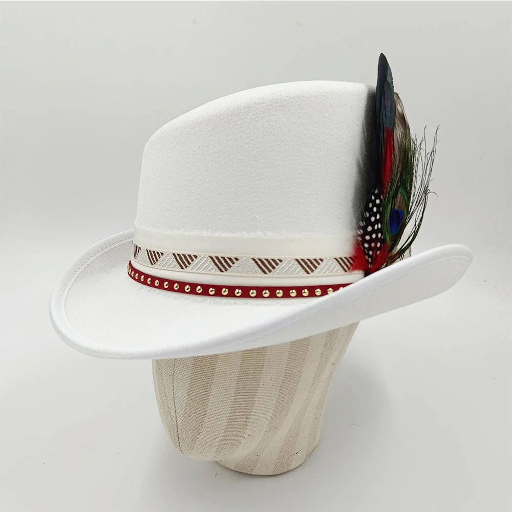 Suede Fedora Hat 9.5cm Wide Brim Suede Hats for Women and Men Hand Sewn Autumn Winter Jazz Hat Fashion chapeau femme шляпа
