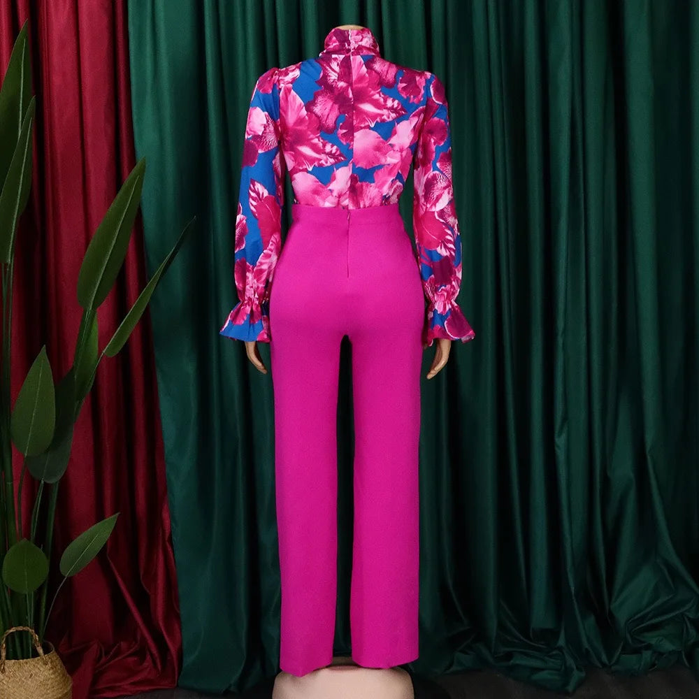 2 Piece Blouse & Trouser Set