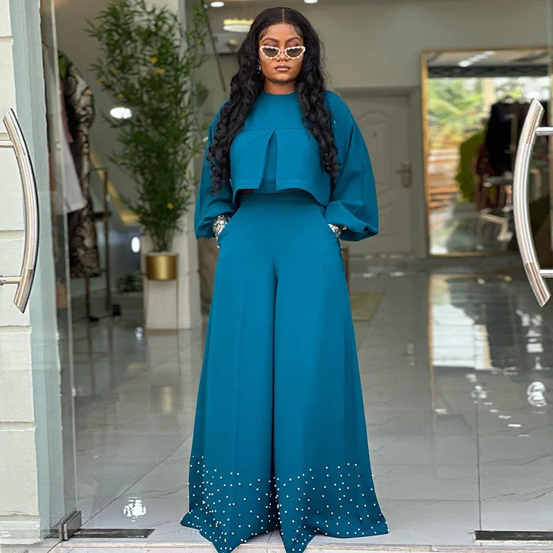 2 Piece Women Sets 2025 New Arrival Spring Summer Matching Sets Solid Color Two Pieces Sets Top And Pants Suits Outfits Clothing