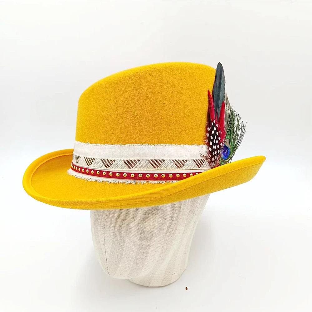 Suede Fedora Hat 9.5cm Wide Brim Suede Hats for Women and Men Hand Sewn Autumn Winter Jazz Hat Fashion chapeau femme шляпа