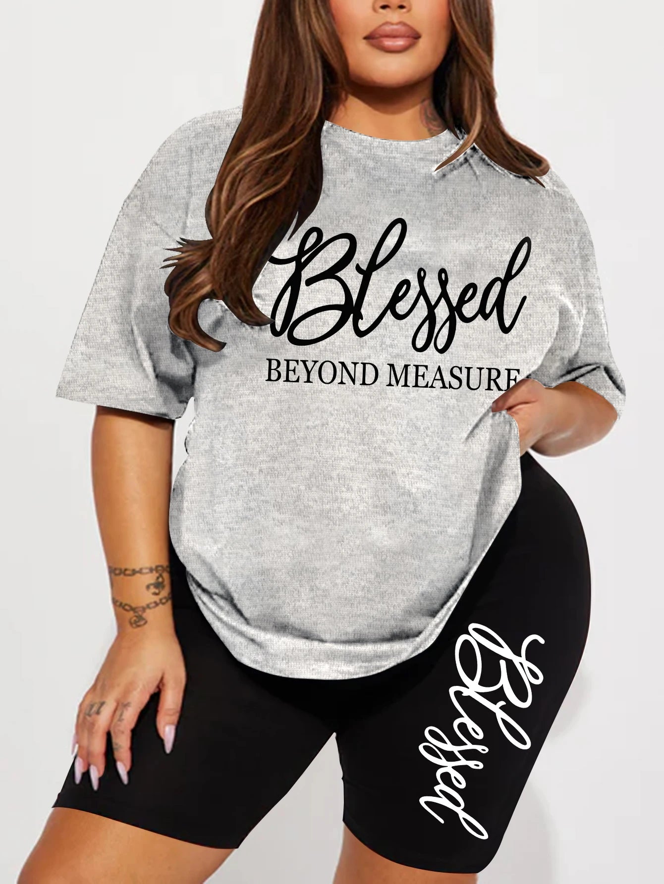 Summer 2 Piece Blessed Short Set