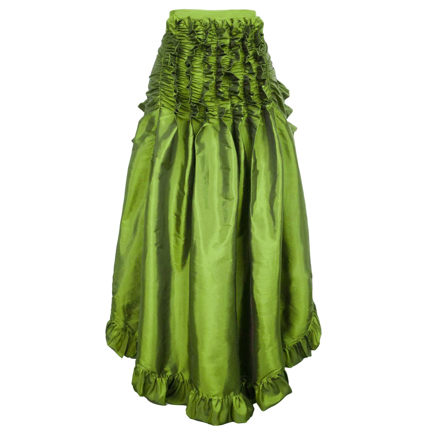 Medieval Bustle Dress Plus Size Women Steampunk Gothic Wrap Victorian Ruffled Pirate Dresses Temperament Half-body Skirts Cos