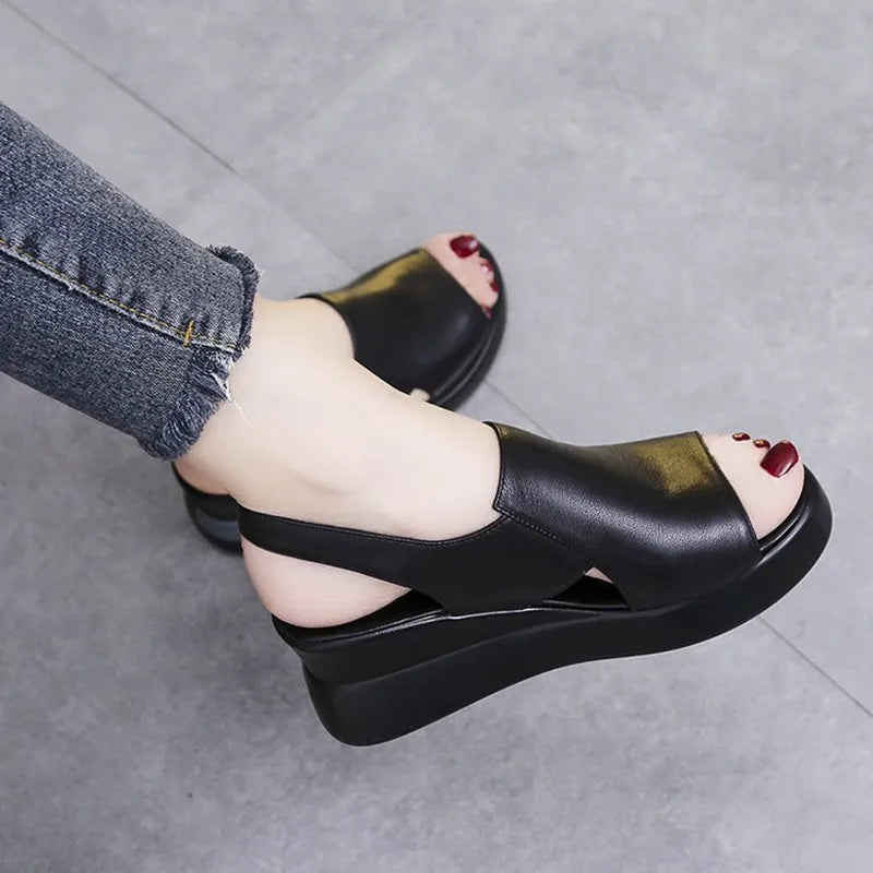 Summer New Wedge Heel Platform Sandals