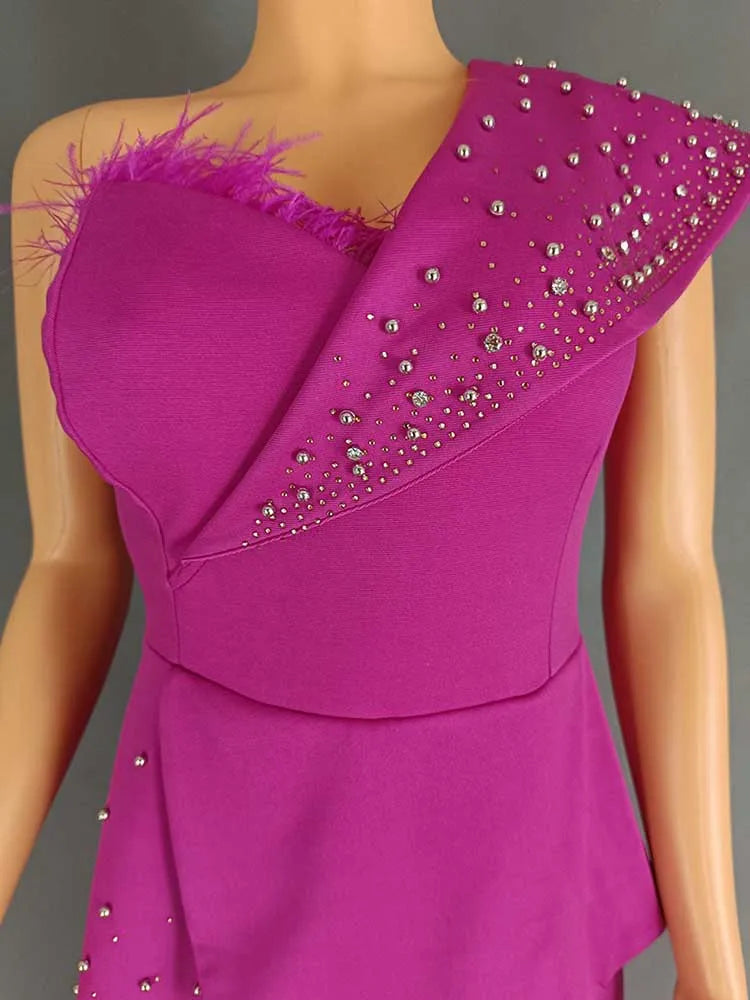 High Waist Strapless Elegant Jumpsuit