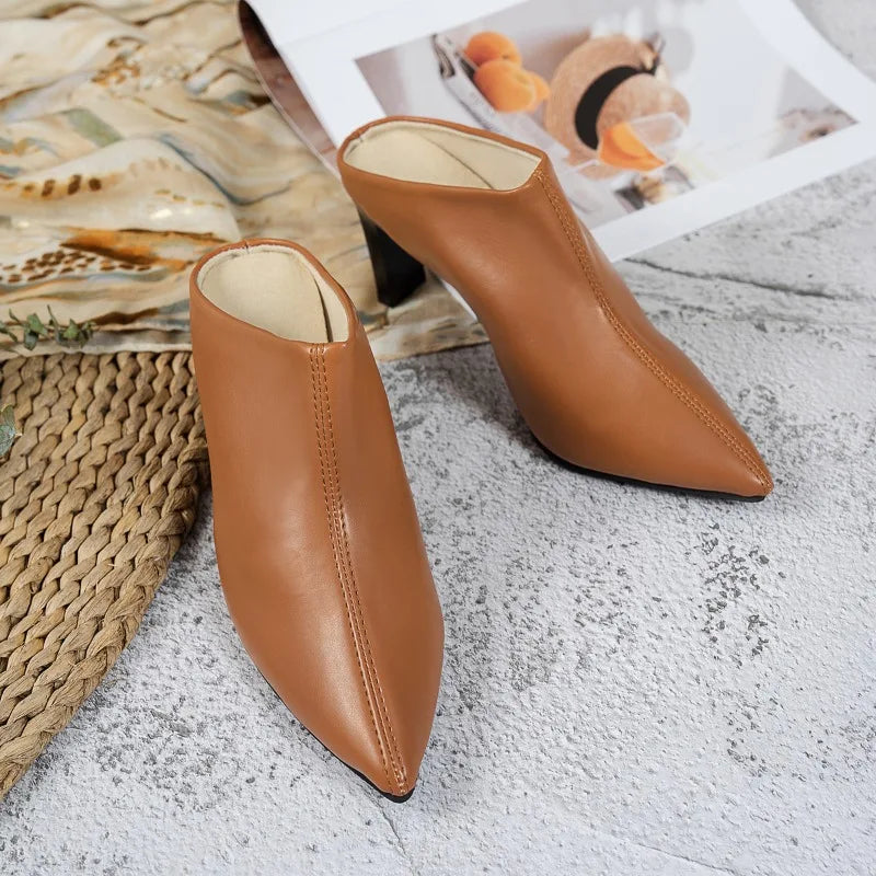 Heel Anti Slip Wear Resistant Square Heel Slippers