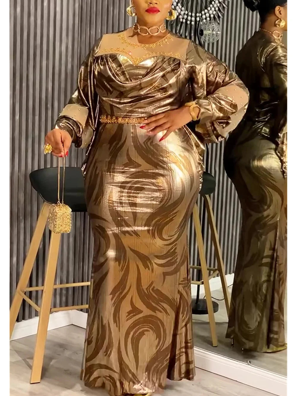 Elegant African Long Dress