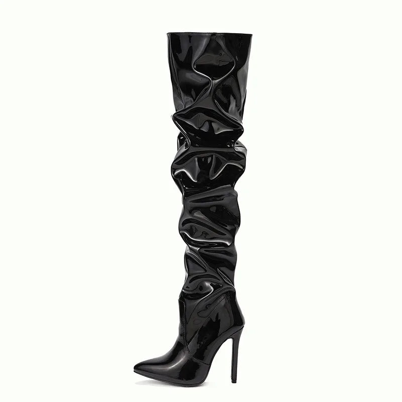 Over-The-Knee High Heel Boots