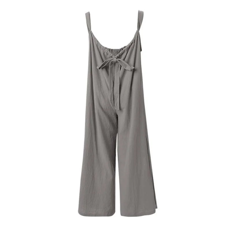 Suspender High Waist Pocket Romper
