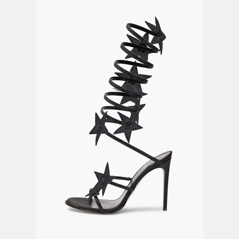 Fashionable Thin Strappy High Heel