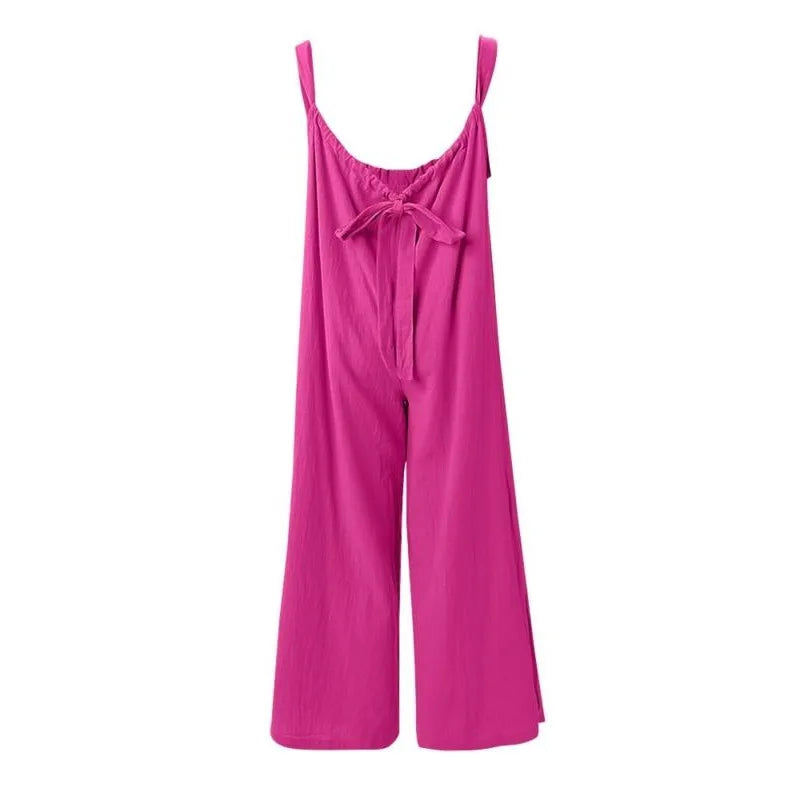 Suspender High Waist Pocket Romper