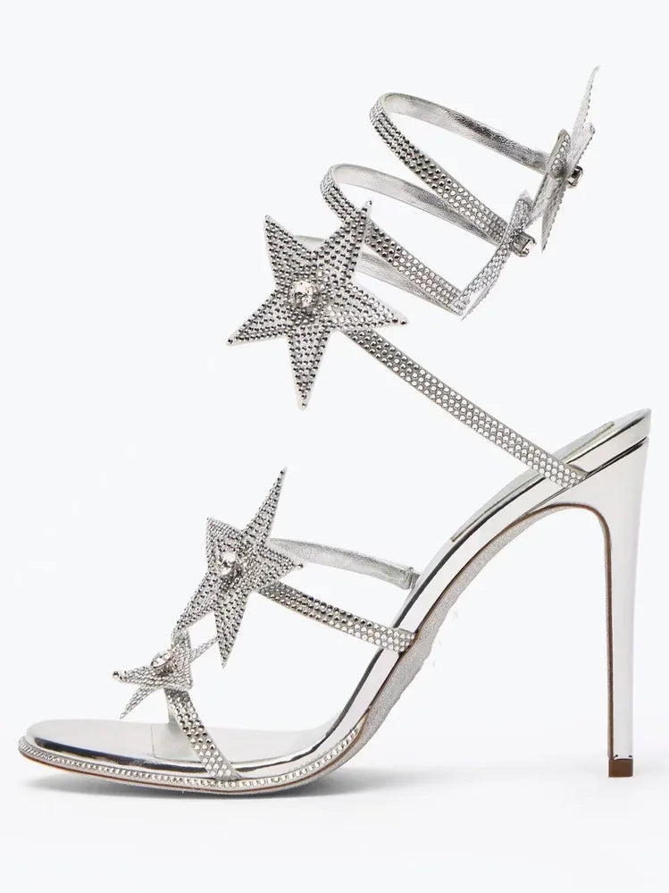 Fashionable Thin Strappy High Heel