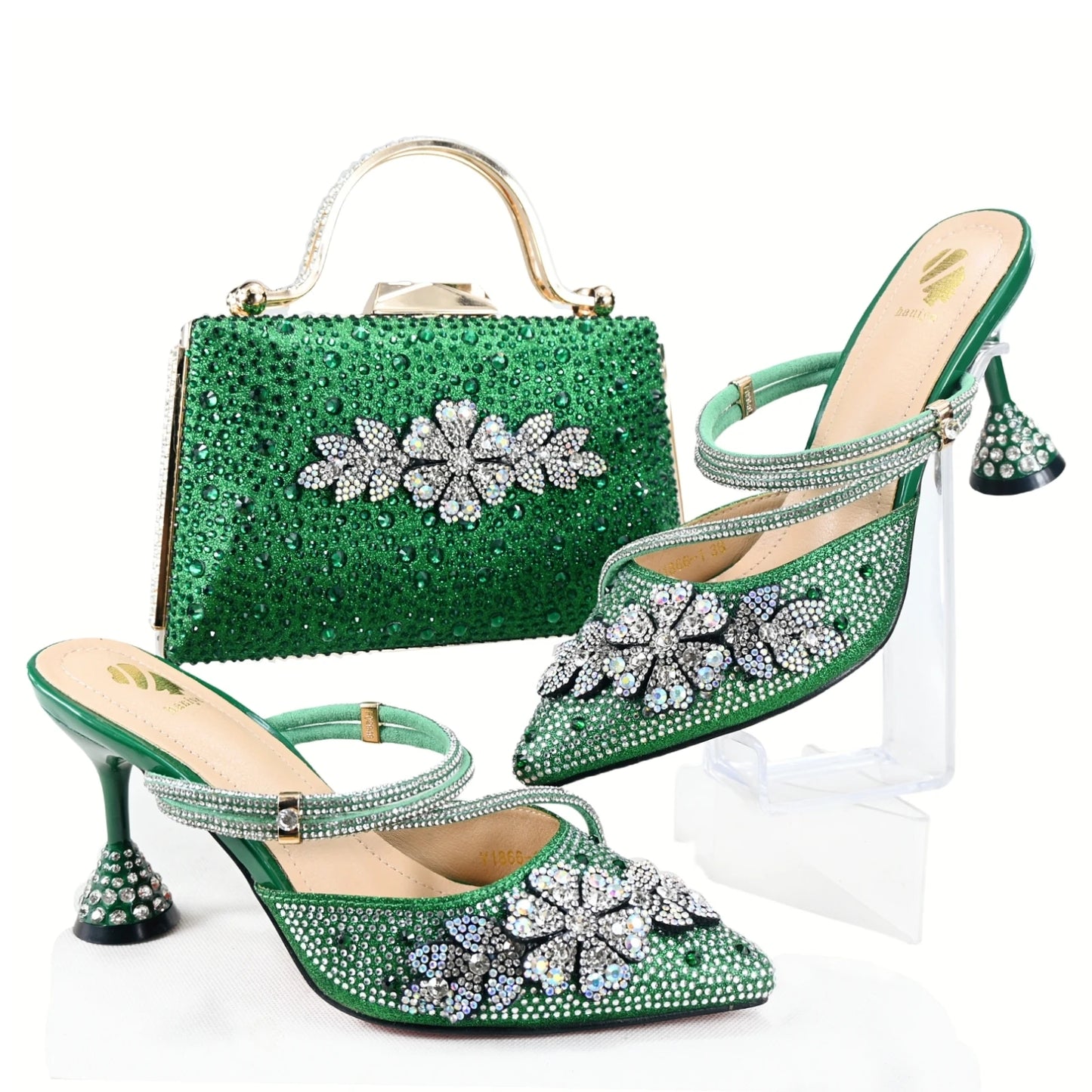 Italian Matching Slipper & Bag Set