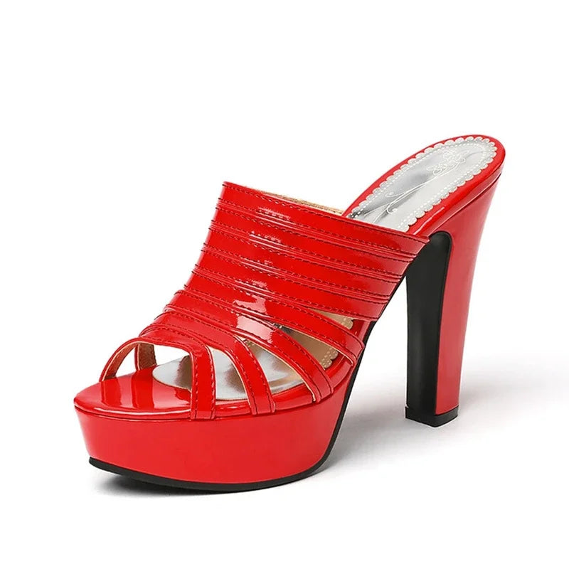 Sandalias De Mujer Women Sandals Open Toe Gold High Heels Outdoor Slippers Party Platform Sandals Pumps Plus Size 49 50 33-47