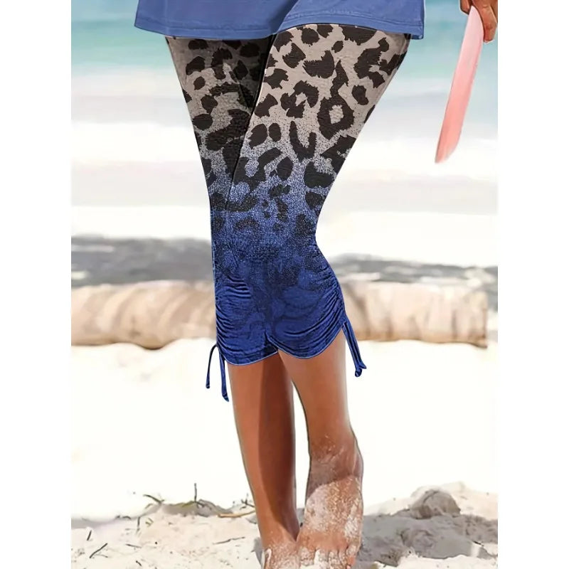 Leopard Print Capri Pants