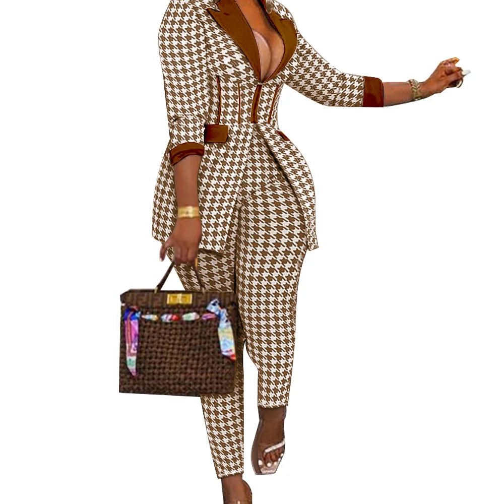 2 Piece Jacket Pants Set